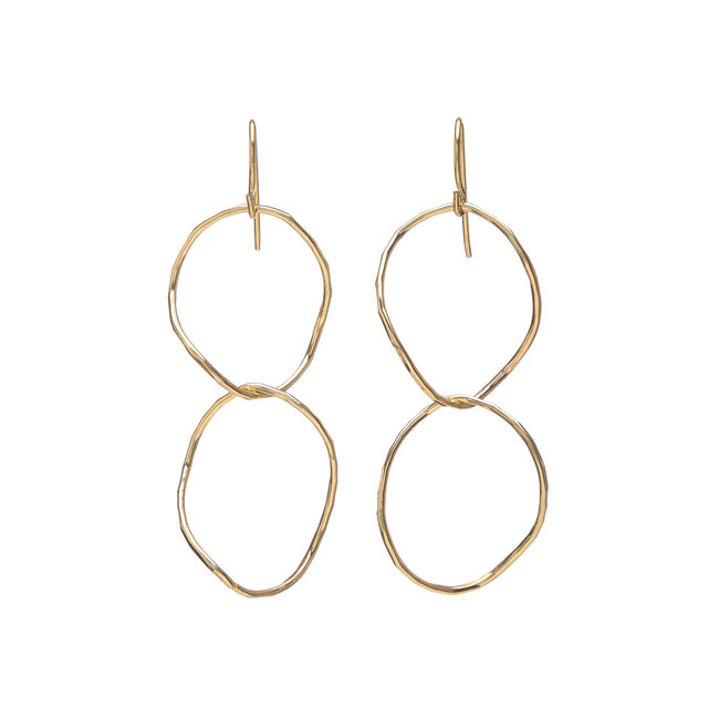 Double Oval Twist Earring