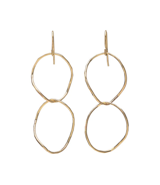 Double Oval Twist Earring