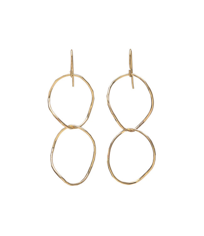 Double Oval Twist Earring