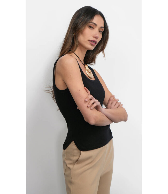 Greylin Ezra Side Slit Knit Tank