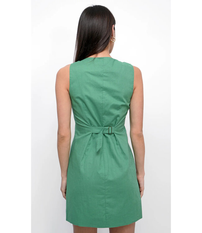 Greylin Silani Button Font Mini Dress