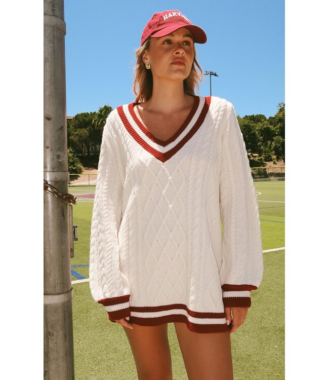 Show Me Your Mumu Tailgate Sweater Dress