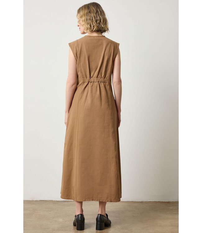 Lilla P Twill Princess Seam Maxi Dress