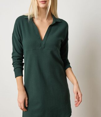 Lilla P Split Neck Collared Dress