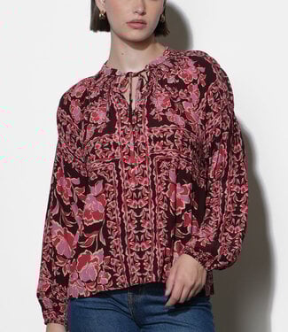 Greylin Hendrix Balloon Slv Blouse