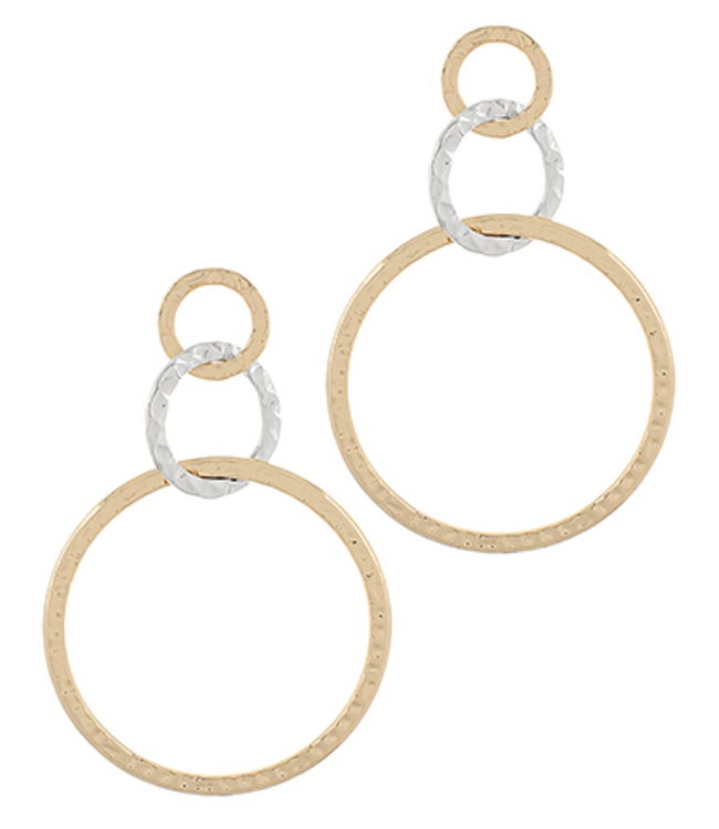 Triple Threat Drop Earrings