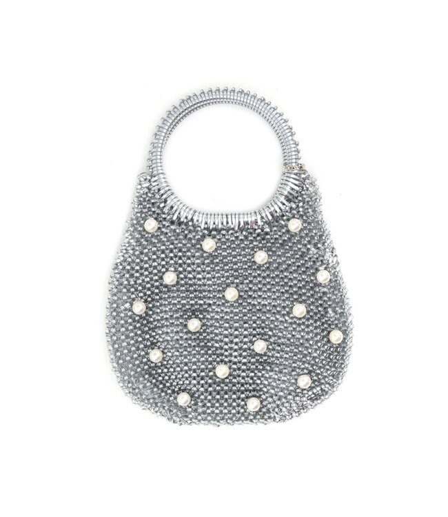 Round Handle Braided Evening Bag
