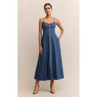 Z Supply Angel Eyes Denim Midi Dress