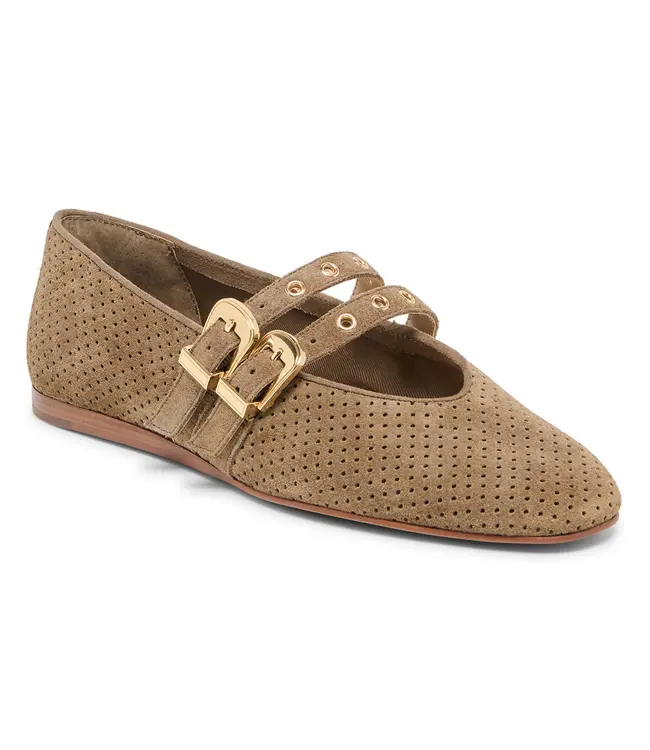 Dolce Vita Baylee Grommet Ballet Flats Perforated Suede