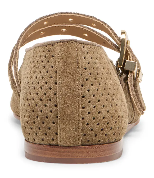 Dolce Vita Baylee Grommet Ballet Flats Perforated Suede