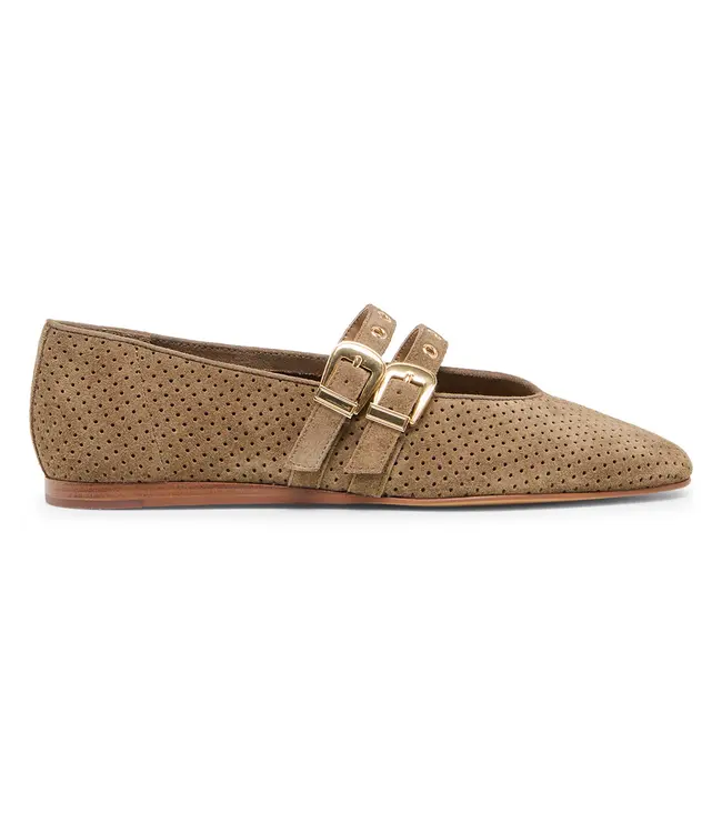 Dolce Vita Baylee Grommet Ballet Flats Perforated Suede
