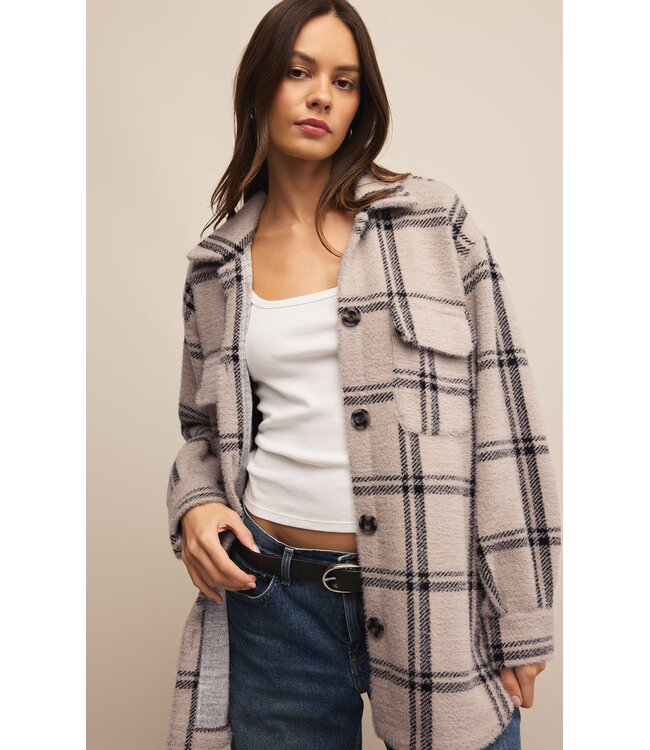 Z Supply Plaid Tucker Jacket