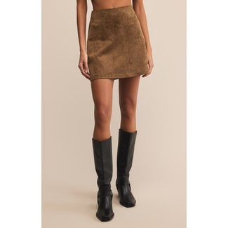 Z Supply Ciera Suede Mini Skirt