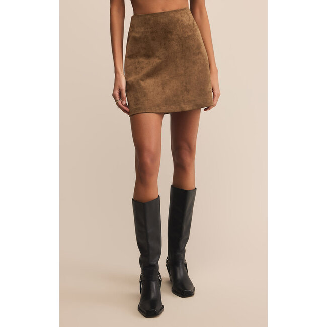 Z Supply Ciera Suede Mini Skirt