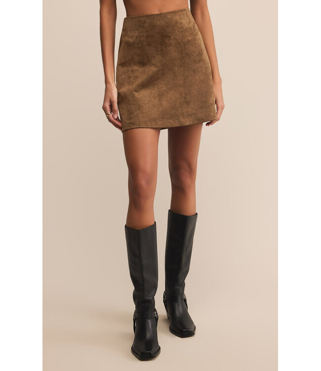Z Supply Ciera Suede Mini Skirt