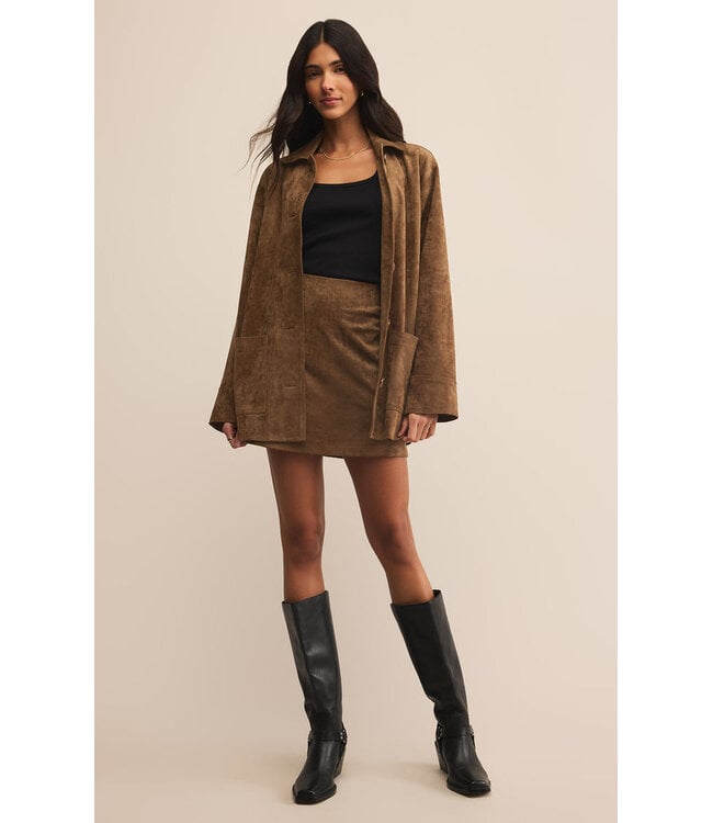 Z Supply Ciera Suede Mini Skirt