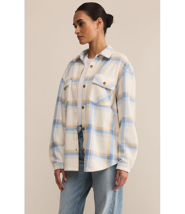 Z Supply Hiker Two Toned Fleece Jacket