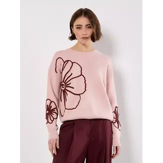 Cornelli Emb Flower Sweater
