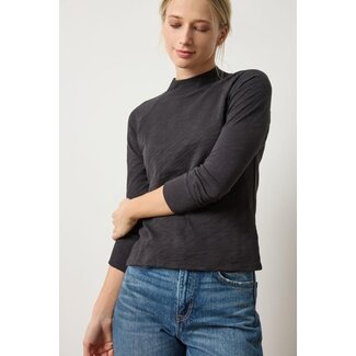 Lilla P 3Q Sleeve Raglan Mock Neck