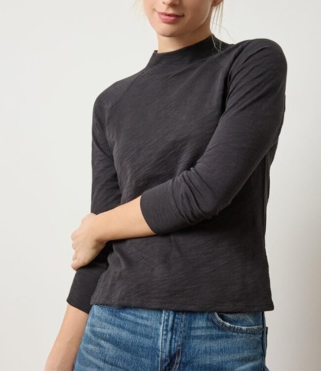 Lilla P 3Q Sleeve Raglan Mock Neck