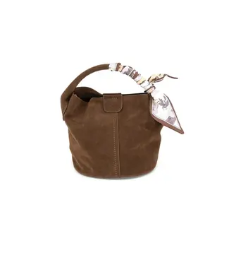Small Suede Bucket Bag