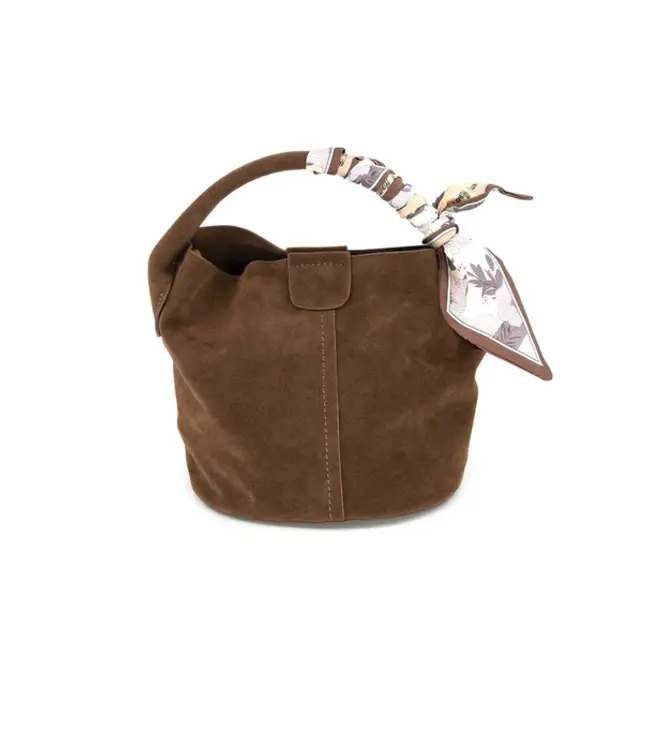 Small Suede Bucket Bag