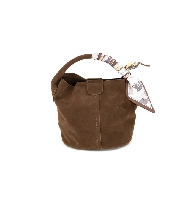 Small Suede Bucket Bag