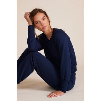Bobi Puff Sleeve Raglan Pullover
