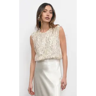 Greylin Liberty Bubble Sequin Top