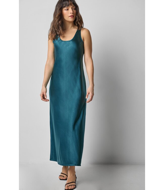Lilla P Satin Bias Maxi Dress
