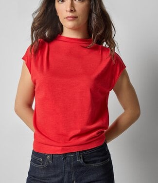Lilla P Cap Sleeve Mock Top