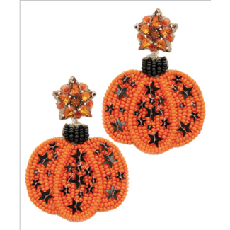 Halloween Star & Pumpkin Earrings