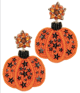 Halloween Star & Pumpkin Earrings