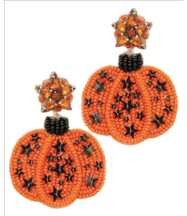Halloween Star & Pumpkin Earrings