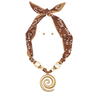 Spin You Around Scarf Necklace