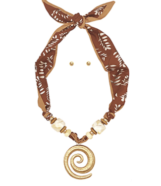 Spin You Around Scarf Necklace