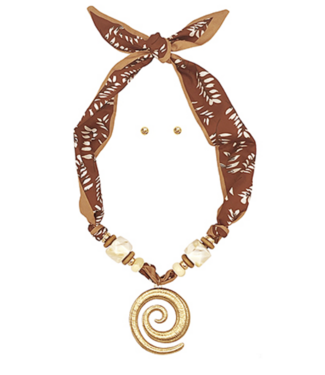 Spin You Around Scarf Necklace