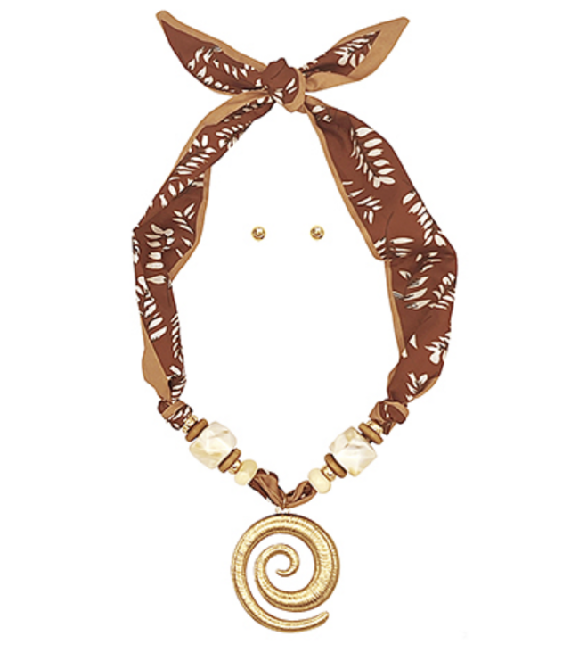 Spin You Around Scarf Necklace