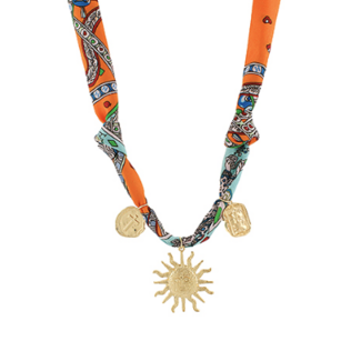 Sunburst Scarf Necklace