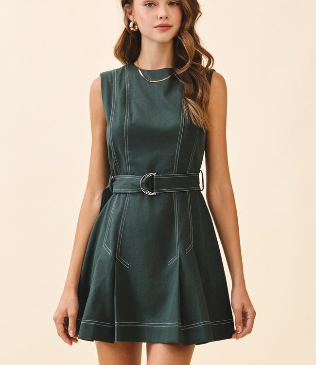 Stitchy Situation Mini Dress