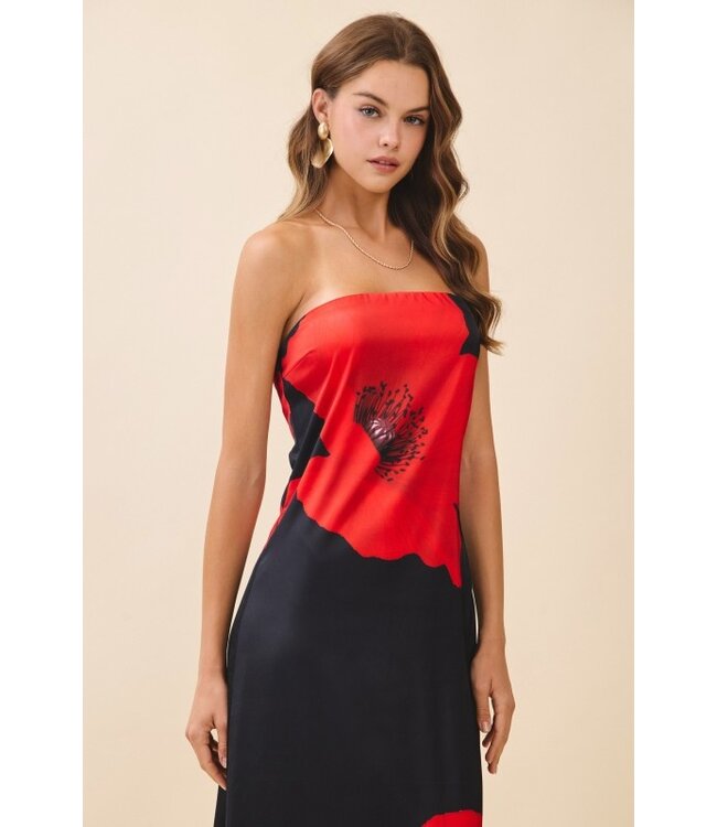 In the Garden Strapless Maxi