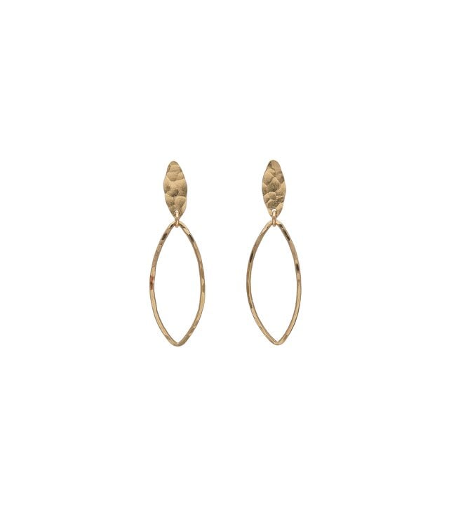 Sequin Leaves Stud Earrings