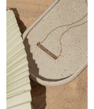 Coordinates Plate Necklace