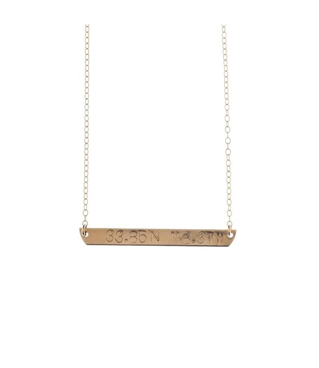 Coordinates Plate Necklace