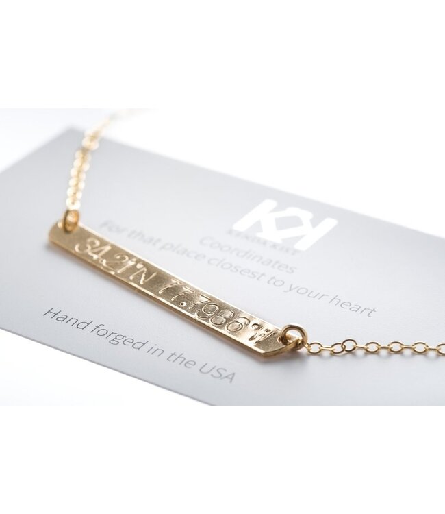 Coordinates Plate Necklace