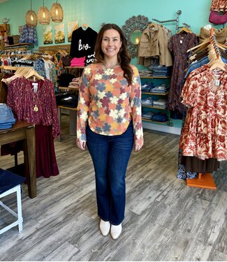 Falling for Flowers L/S Top