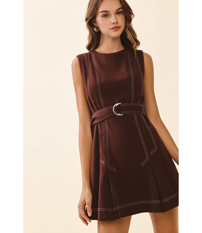 Stitchy Situation Mini Dress