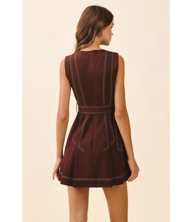 Stitchy Situation Mini Dress