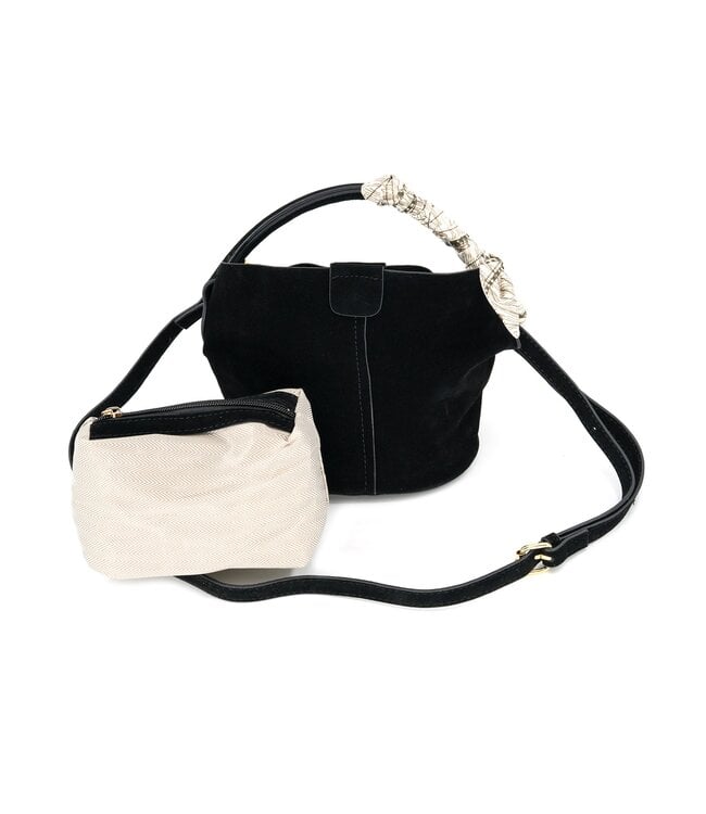 Small Suede Bucket Bag