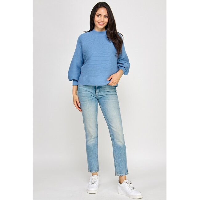 Not Your Casual Mock Neck Top
